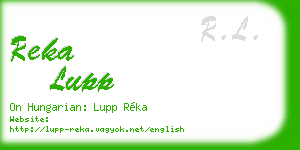 reka lupp business card