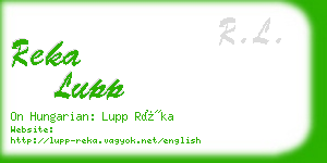 reka lupp business card